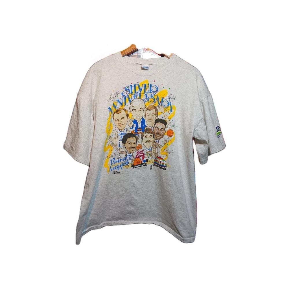 Salem Sportswear Silver Anniversary Nuggets Shirt Size Xl Made In Usa